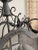 French Country Square Pewter Finish Metal Pendant Ceiling LIght For Sale - Image 9 of 12