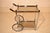 Mid-Century Chrome and Smoked Glass Two Tier Rolling Bar Cart For Sale - Image 12 of 12