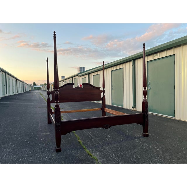 Kincaid Furniture Limited Edition General William Lenoir King Poster Bed Frame For Sale - Image 4 of 12