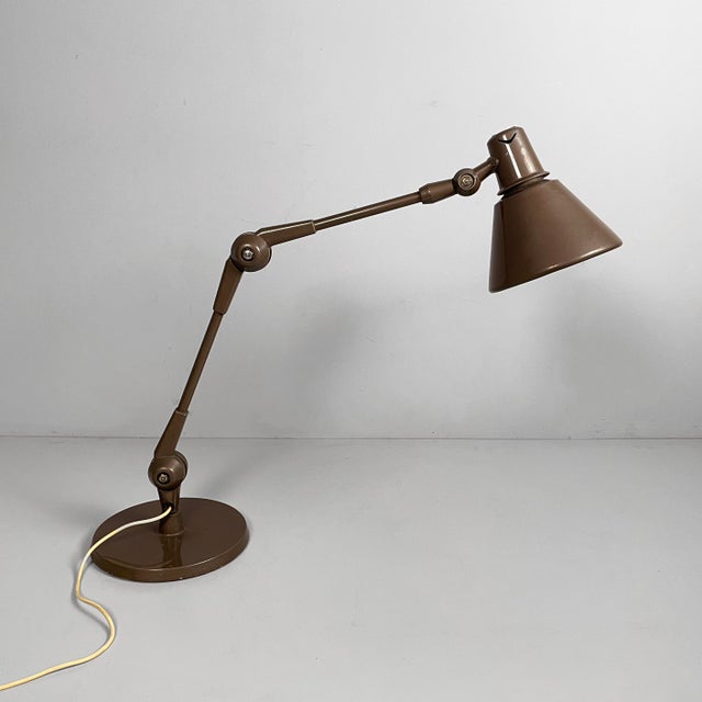 1960s Mid-Century Modern Italian Brown Table Lamp from Stilnovo, 1960s For Sale - Image 5 of 18