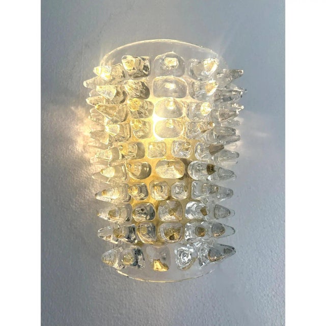 Contemporary Italian Murano Glass Spikes Scenographic Wall Sconces by Simoeng For Sale - Image 3 of 7