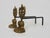 Traditional Early 20th Century Bronze Andirons with Lions Paw Feet For Sale - Image 3 of 9