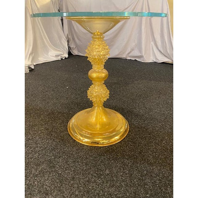 Glass Coffee Table in Murano Glass by Simoeng For Sale - Image 7 of 9