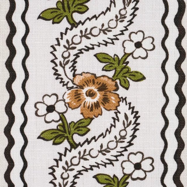 Contemporary SAMPLE - Schumacher X Rita Konig Serena Garland Fabric In Ochre For Sale - Image 3 of 5