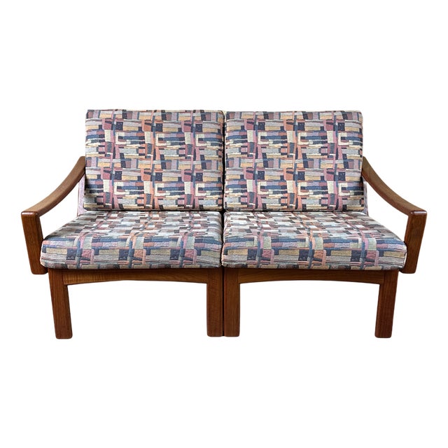 Teak 2-Seater Sofa from Glostrup Møbelfabrik, Denmark, 1970s For Sale