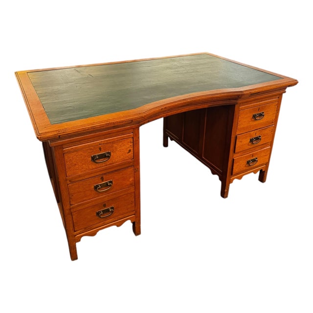 Antique English Partners Desk For Sale