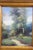 Late 20th Century Late 20th Century Impressionist Figure in Red Forest Landscape Oil Painting on Canvas 18" For Sale - Image 5 of 10
