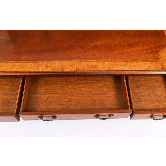 Large Burr Walnut Coffee Table by Charles Barr, 20th Century For Sale - Image 12 of 18