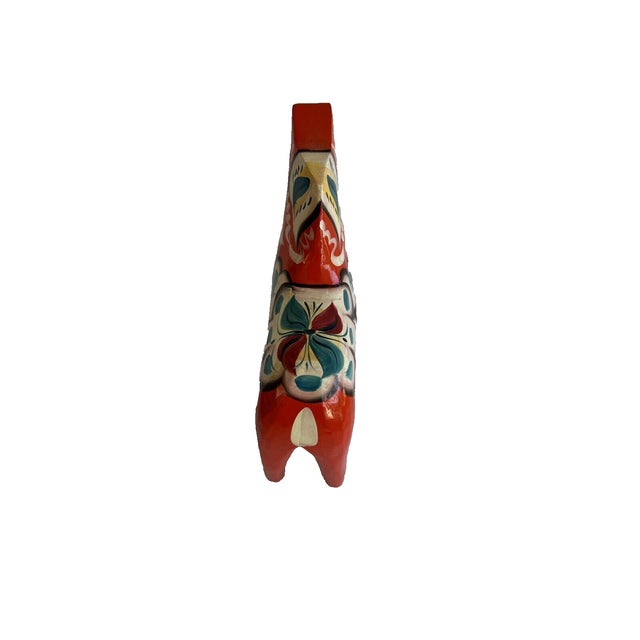 Swedish Dalla horse Nils Olsson. Vintage Hand Painted Wooden 8"H X 5.5"L Very good condition