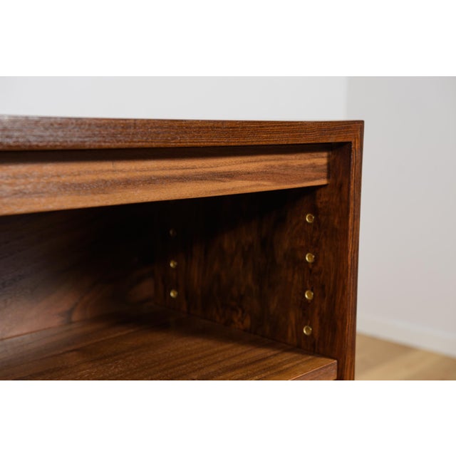 Brown Art Deco Walnut Bookcase, Denmark, 1930s For Sale - Image 8 of 11