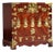 Vintage Asian Chinoiserie Rosewood Tansu Chest Nightstand or End Table Brass Hardware For Sale