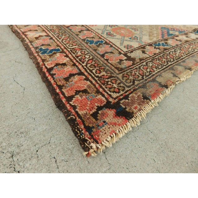Hand Knotted Antique Persian Rug - 6'3"x 3'2" For Sale - Image 4 of 13