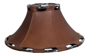 Scandinavian Modern 1970s Leather Pendant Lamp by Anna Ahrens for Ateljé, Sweden