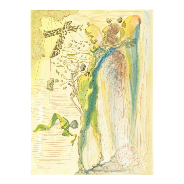 Original engraving from Salvador Dalí’s "The Divine Comedy" published by Editions d’Art Les Heures Claires, Paris, in...