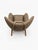 1960s Attributed to h.w. Klein for Bramin Møbler Danish Modern Wingback Lounge Chair & Ottoman, Denmark, C. 1960s For Sale - Image 5 of 5