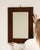 19th Century 19th Century France Brown Wood Mirror For Sale - Image 5 of 8