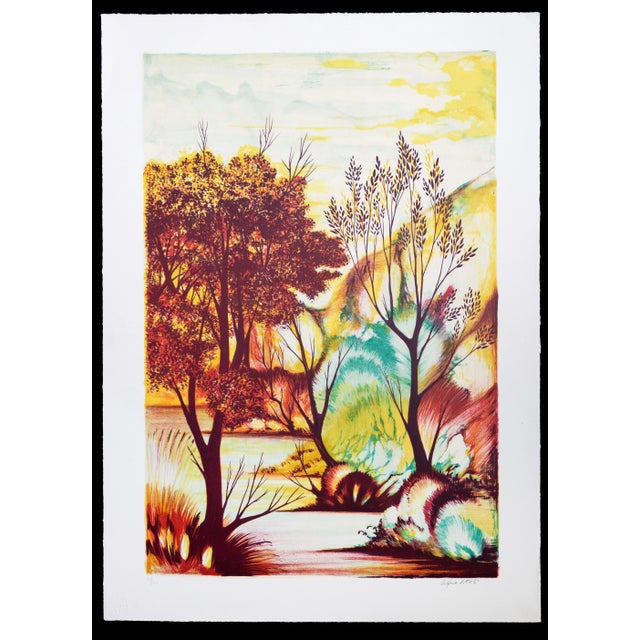 Vital Orpheus, Autumn, Original Lithograph, 1970 For Sale - Image 3 of 3