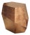Three Rocks High Side Table in Aged Copper Leaf from Insidherland For Sale