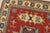 Kazak Rug 5’1” X 6’9” Red Wool Tribal Hand-Knotted Carpet For Sale In Philadelphia - Image 6 of 12