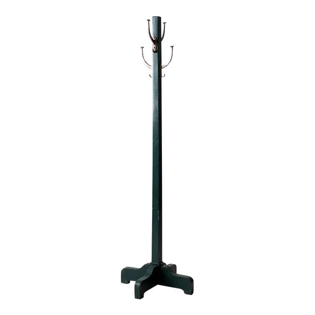 Vintage Wooden Coat Rack For Sale