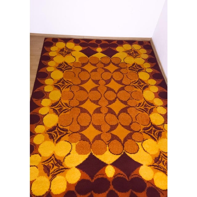 Mid-Century Modern Mid-Century Modern Rug in Wool, Germany, 1970s For Sale - Image 3 of 8