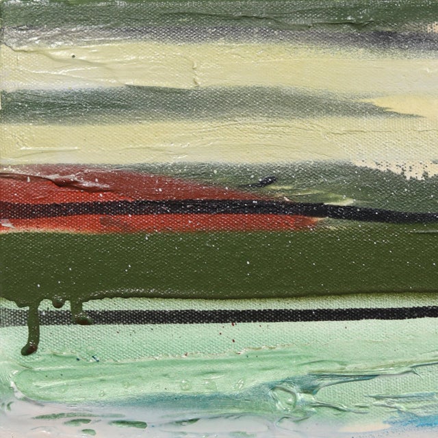 Los Angeles artist Amber Goldhammer paints dramatic abstract compositions in acrylic on canvas featuring energetic...