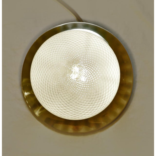 19th Century Art Nouveau Brass Ceiling Lamp, 1890s For Sale - Image 5 of 8