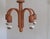 Vintage German Ceiling Lamp with Curved Oak Frame from Domus, 1970s For Sale - Image 6 of 7