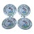 Set of 4 Early 19th Century Floral China Plates by Spode “Willis” Pattern For Sale