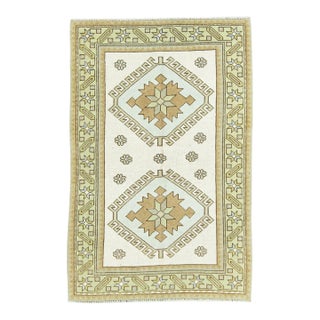 Turkish Vintage Rug 3'1" x 4'10" For Sale