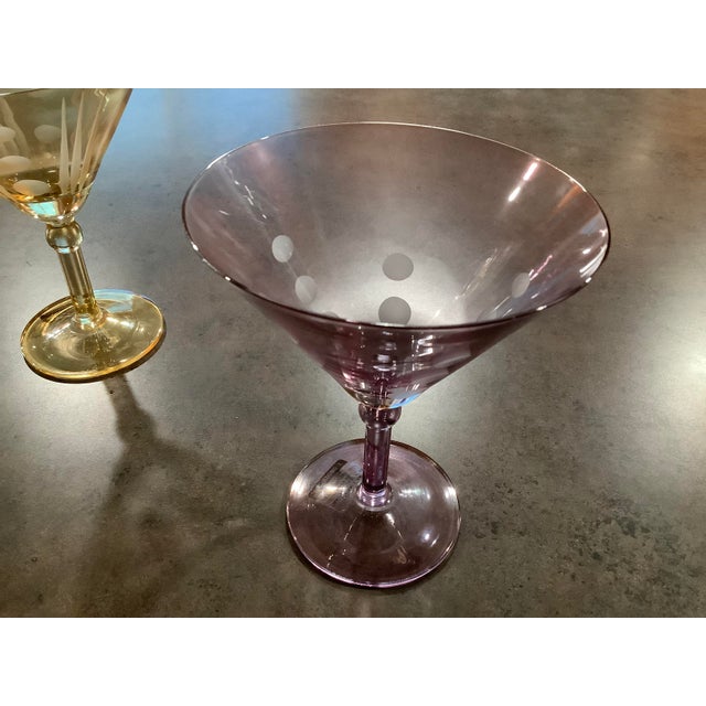 Mid 20th Century I. Godinger Italian Martini Glasses a Pair Chairish