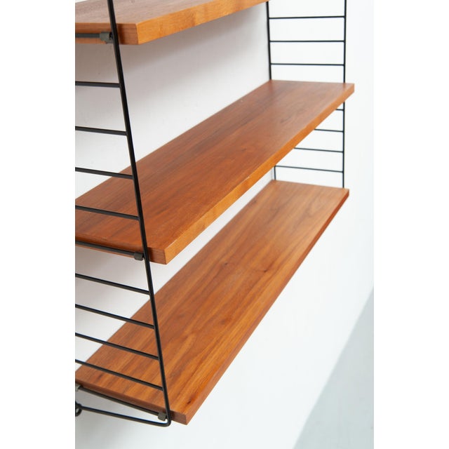 1950s String Wall Shelf by Kajsa & Nisse Strinning, 1950s For Sale - Image 5 of 12