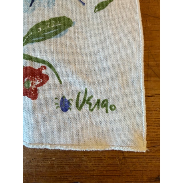 Textile 1980s Vera Napkins, Lily Floral Pattern, Set of 2 For Sale - Image 7 of 7
