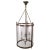 Neoclassical Brass & Silver Plated Lantern with Strong Rounded Faux-Glass Plast For Sale - Image 13 of 13