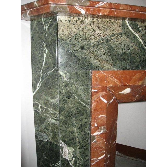 Antique Marble Corner Fireplace, 1920s-1930s For Sale - Image 4 of 16