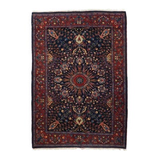 Antique Persian Bidjar Rug 4'6'' X 6'7'' For Sale