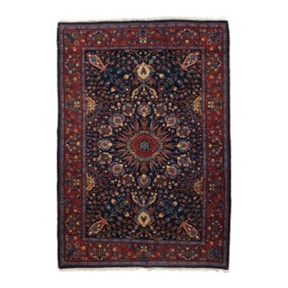 Antique Persian Bidjar Rug 4'6'' X 6'7'' For Sale