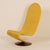 Rare yellow 123 easy chair model F designed by the Danish designer Verner Panton for Fritz Hansen in 1973. This chair has...