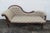 This gorgeous Chaise lounge is made of wood, solid mahogany, and tapestry. This classic chaise lounge was made in the Late...