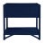 Olympia One-Drawer Nightstand in Navy For Sale - Image 4 of 7