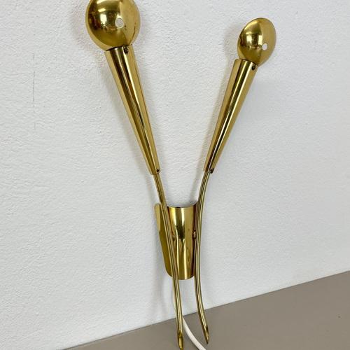 Brass Theatre Wall Sconce Light by Gio Ponti, Italy, 1950s For Sale - Image 3 of 18