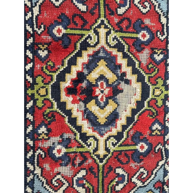 Small Mid-Century French Cogolin Rug, 1940s For Sale - Image 10 of 14
