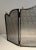 Black Modernist Steel and Brass Fireplace Screen For Sale - Image 8 of 13