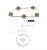 Mid 20th Century Van Cleef & Arpels Alhambra Rose Gold Obsidian Bracelet For Sale - Image 9 of 12