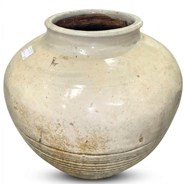 Early 20th Century Early 20th Century Large White Glazed Song Dynasty Style Jar For Sale - Image 5 of 5