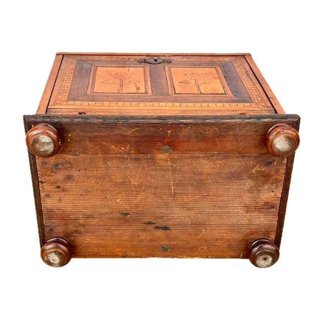 17th Century German Marquetry Table Cabinet For Sale - Image 9 of 11