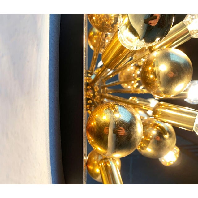 Mid-Century Modern German Brass Atomic Ceiling Lamp by Dorothee Becker for Cosack, 1970s For Sale - Image 15 of 18