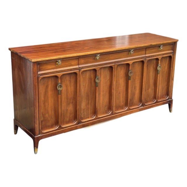 Mid 20th Century Modern Walnut Dresser by Detroit Furniture For Sale