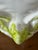 White Vintage Glazed Ceramic Owl Planter Cachepot in White and Lime Green For Sale - Image 8 of 11