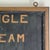 Primitive Early 20th Century American Bowling Score Board With Labels in Wood Frame For Sale - Image 4 of 10